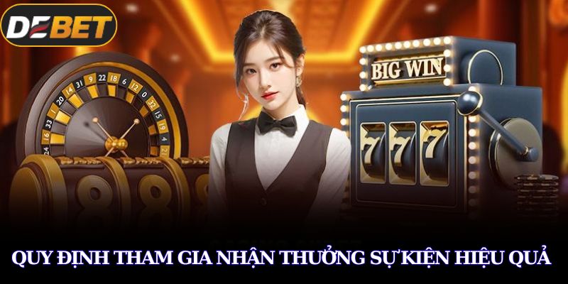 Quy định tham gia nhận thưởng sự kiện hiệu quả